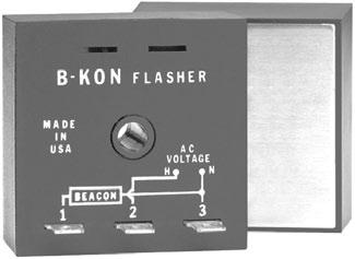 Beacon Tower Flasher B-KON Flashers have proven their reliability through years of use on communication towers, smoke stacks, cooling towers, tall buildings, bridges and utility towers.