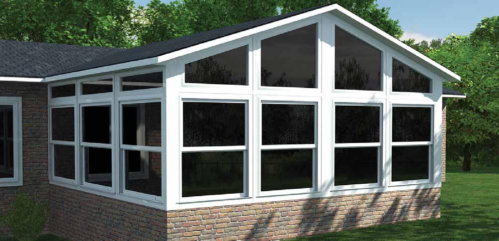 H A G D B C E F NT MYRIAD SUNROOM FRAMING SYSTEM FEATURES a. 3 ¼ fully integrated enclosure system featuring NT Window Vinyl Series Windows b.