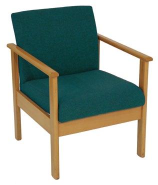24 Call our Educational Furniture Sales team on 02890 301411 Ext 126 Staffroom Easy Chair with arms, wooden frame Upholstery: