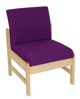 (mm) Winchester 2 595 x 660 Seat height: 410 Easy Chair no arms, wooden frame Upholstery: Bradbury Omega Plus fabric