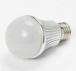 p.70 A19 The A19 LED light bulb uses 7 watts of power to illuminate as much light as a 50-60 watt incandescent light bulb.