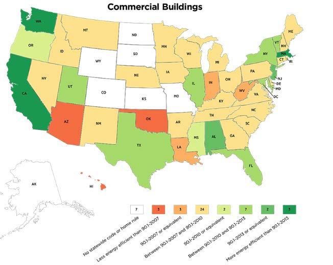 National Commercial Energy Code Status As July 31, 2017 Viewed