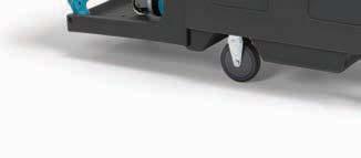 Holds an extra two each fresh water and recovery ball bearing casters