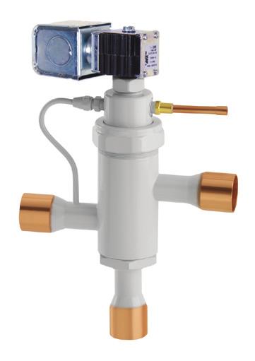 #8 There are three sizes of Sporlan 3-Way Split Condenser Valves with connection sizes from 7/8 to 2-1/8 ODF. The B model is designed with an internal bleed.