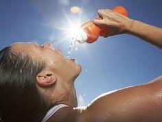 There are two types of heat exhaustion; water depletion and salt depletion. Each type is differs according to symptoms.