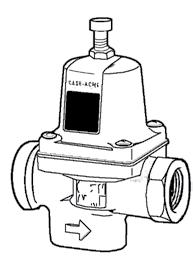 Built-in back pass check which operates independently of the regulator, allowing water to flow back through the regulator in cases of