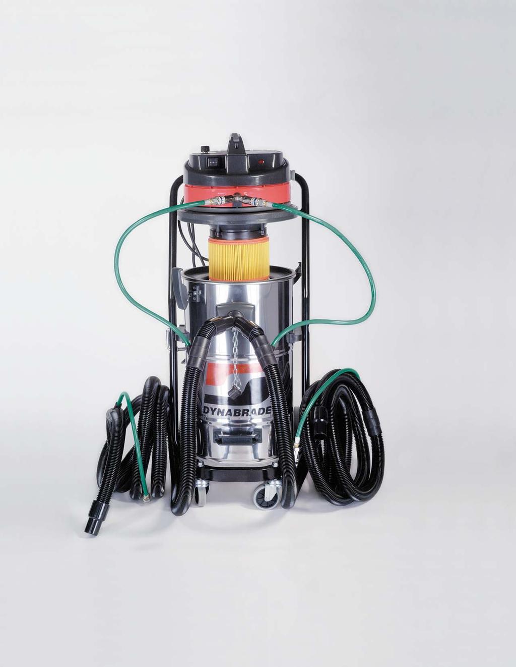 Electric Portable Vacuum Systems Ideal for Use with Dynabrade Vacuum-Ready Air Tools 9.