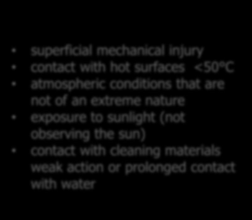 Regulation (EU) 2016/425 superficial mechanical injury contact with hot surfaces <50 C atmospheric conditions that are not of