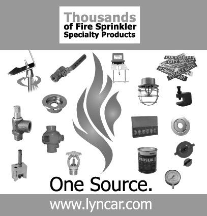 _specialties:pcsectiond_new 2/6/2012 4:46 PM Page -36 36 SECTIon Specialties Quality, Durability, Reliability FIrE ProTECTIon In addition to our plumbing business, LYNCAR has been a leading supplier