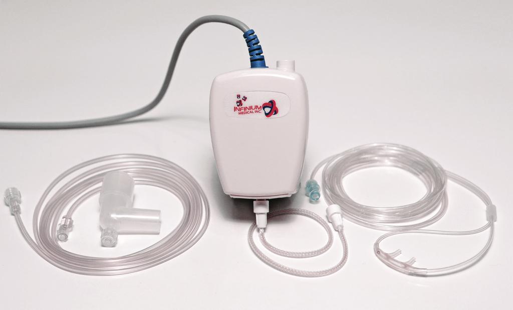 Field Upgradeable CAPNOGRAPHY Infinium Capnotrack Simple connection sample lines allows the Capnotrack to be one of the industries lowest cost per patient End-tidal CO2 systems.