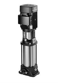 6 CR pump The Grundfos CR pump is a non-self-priming, vertical, multistage centrifugal pump. The pump consists of a base and a pump head.