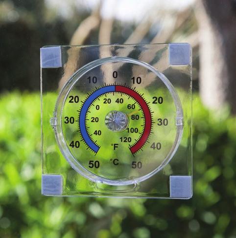 thermometer - beechwood read the outside temperature from