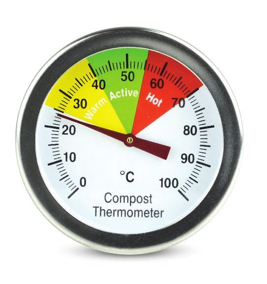 compost thermometer robust, 500 mm stainless steel stem helps produce a rich garden