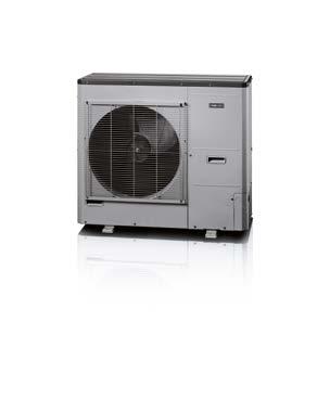 The outdoor unit AMS 10 combined with an indor heat exchanger module, HBS 05, creates a complete heat pump to be