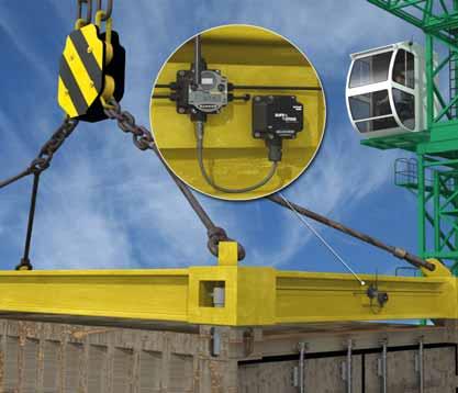 allow transmission of distance data between cranes