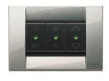 BY-COM Central control. A small technological gem to control every room, with up to 40 different functions. With the immediacy of touch technology. Presence detection.