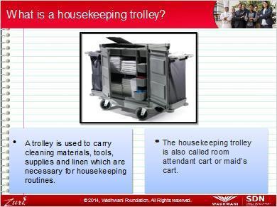 housekeeping trolley?