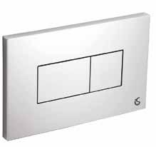 Plumb Center KARISMA Dual Flush Plate, Chrome Plated - IS Branded Business & Leisure Concealed Cisterns B95101 E4465AA