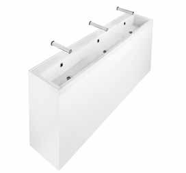 Repair, Maintenance and Improvement Commercial Plumbing Solutions BROADWAY 120cm 2 Person Trough A63825 S209801 Commercial use 2, 3 or 4 position trough Vanity unit mounting 1200 recommended tap hole