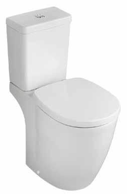 Plumb Center CONCEPT FREEDOM Raised Height Close Coupled WC Bowl C24459 E608601 bottom inlet 315 Commercial and domestic use Part of the extensive Concept suite 655 Push button dual flush cistern 365