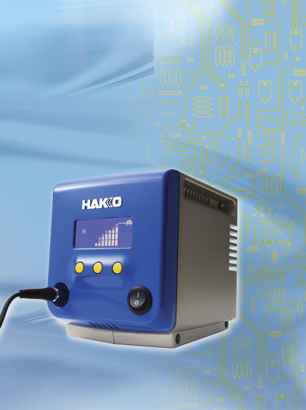 The Hakko FX-100 Soldering System The FX-100 soldering system brings RF induction heat soldering technology to an even higher performance level.