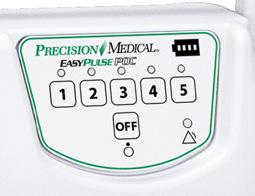 Additional monitoring or attention may be required for patients using this POC who are unable to hear or see alarms or communicate discomfort. The Setting Knob does not rotate 360.