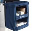 of lockable storage space Two swivel and two fixed, quiet casters for superior maneuverability Stainless steel construction Easy to