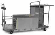 of lockable storage space Two swivel and two fixed, quiet casters for superior maneuverability Virtually no seams to eliminate contaminating crevices Type 304 stainless steel