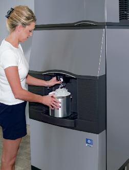 ICE DISPENSERS These automatic-fill, floor-standing ice dispensers meet the strict sanitary needs of the lodging, foodservice, and healthcare industries.
