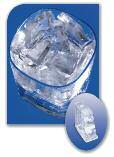 22 cm) in dimension, 48 cubes per pound of ice, maximum cooling with 98% ice to water ratio.