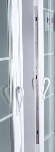 Every Paradigm door incorporates a concealed three-point locking system, which is recessed in the door panel.