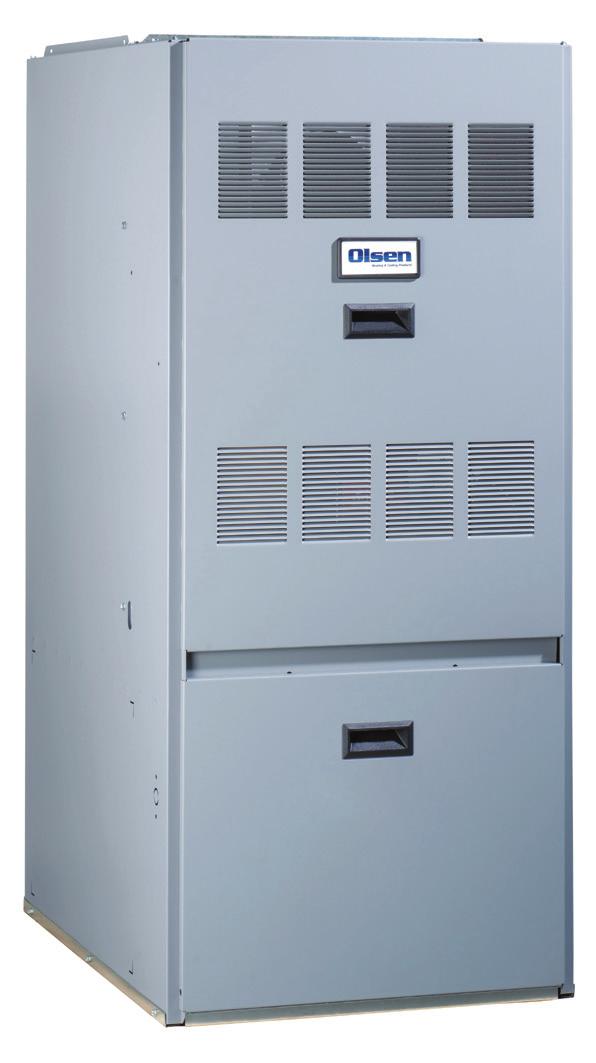 Reliable, Efficient Olsen Oil Furnaces The Lowboy Series FOR SPECIFICATION INFORMATION, SEE PAGES 12-15 Models (BCL/BFL) Our Largest Capacity Lowboy Models BTUH Input... 105,000 to 231,000 Efficiencies.