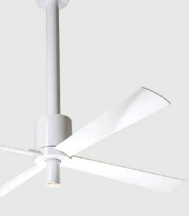 Available optional down rods Energy information: Airflow 192,04 mcm / electricity use 83 W / airflow efficiency 2,31 mcm / W (these data are using 127 cm blades and with maximum fan speed)