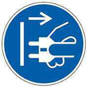 Safety 2 2.7.2 Mandatory signs Consider the operating manual! Before putting the machine into operation read the instruction manual carefully.