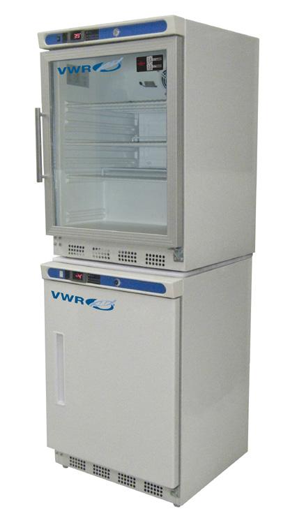 1-10 C [Refrigerator] -15 - -25 C [Freezer] Adjustable Operating Temp Range Freezers: Direct-Cool Fixed Evaporator Shelves