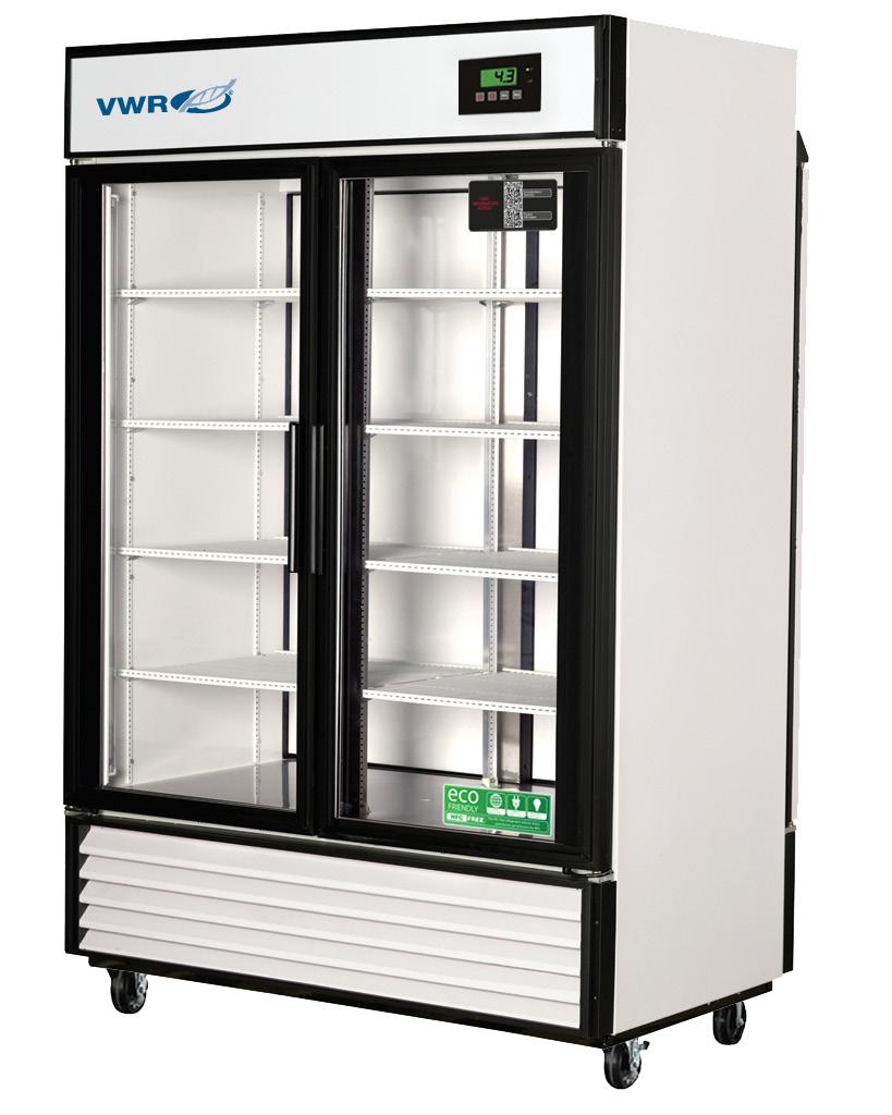 VWR Series Pass-Thru Laboratory Refrigerators 1-10 C Adjustable Operating ( C or F) Uniform Forced Air Directional Cooling with Oversized Evaporators and Condensers Available in Slide or Swing door