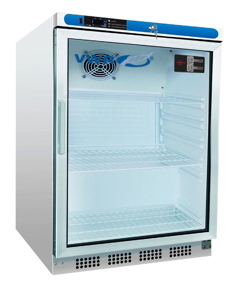 VWR Series Built-In Undercounter Refrigerators & Freezers 1-10 C [Refrigerator] -15 - -25 C [Freezer] Adjustable Operating Temp Range Uniform Forced Air Directional Cooling with Oversized Evaporators