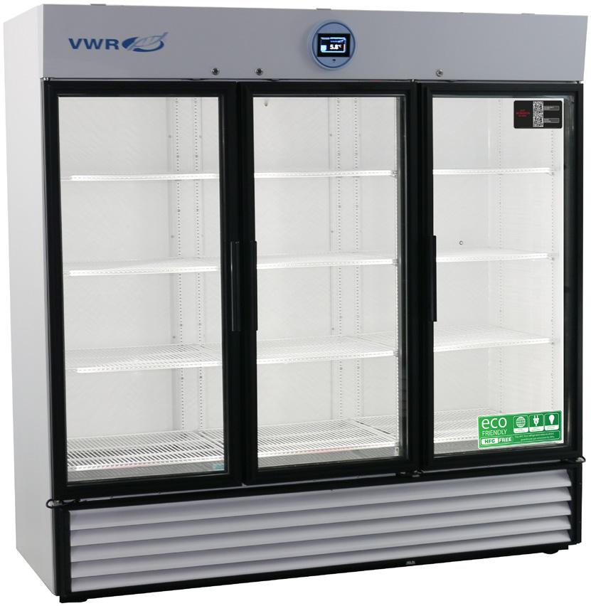 VWR Performance Series Laboratory Refrigerators 1-10 C Adjustable Operating ( C or F) Uniform Forced Air Directional Cooling with Oversized Evaporators and Condensers Glass and Solid Door options