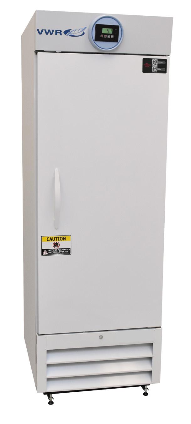 VWR Series Laboratory Refrigerators 1-10 C Adjustable Operating ( C or F) Uniform Forced Air Directional Cooling with Oversized Evaporators and Condensers Glass and Solid Door options available in