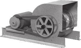 These fans are direct driven with the impeller mounted directly to the motor shaft. A P is present in the model number.