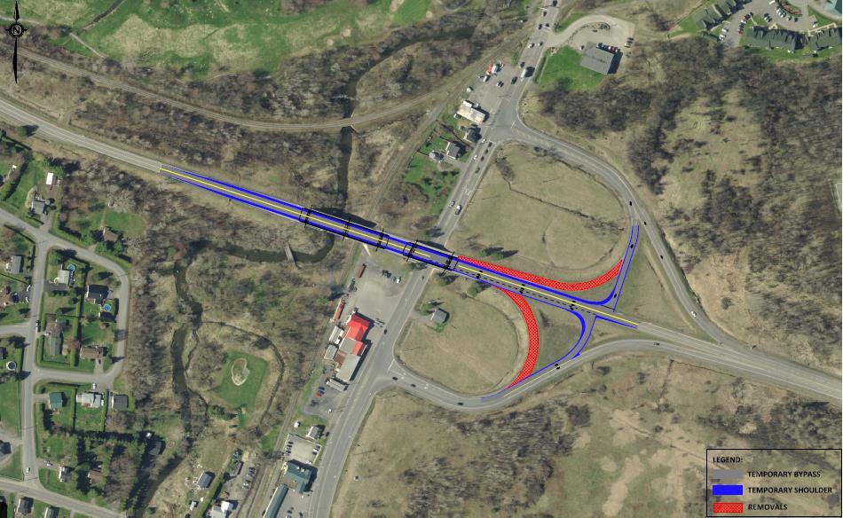 RECOMMENDED INTERCHANGE CONFIGURATION The proposed elimination of speed change lanes on County Road 17 requires modifications to the