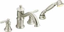 WATERHILL ACCESSORIES ROMAN TUB FAUCETS WALLMOUNT FAUCETS With hand Shower and rotating spout