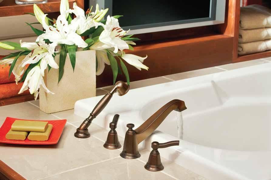 ROTHBURY ACCESSORIES ROMAN TUB FAUCETS MOENTROL With hand shower