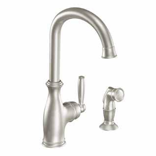 included Arbor High-Arc Single-Handle Pulldown Faucet (SRS) / 7594 Faucet shown in Spot Resist Stainless finish.