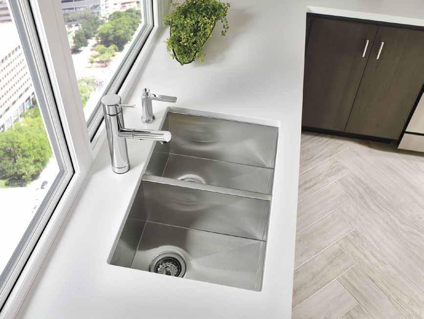 DOUBLE BOWL SINKS SURFACEMOUNT : Big Small Bowl 23600S-30 Big Small Bowl 23601S-30 1
