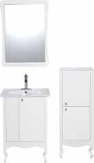 Cabinet Set (Single-hole) 600 x 460 x 850mm BC0305-404WH Bathroom Cabinet Set (4" Centerset) 600 x 460 x 850mm BC0305-804WH Bathroom Cabinet Set (8" Widespread) 600 x 460 x 850mm BC0307-002WH Side