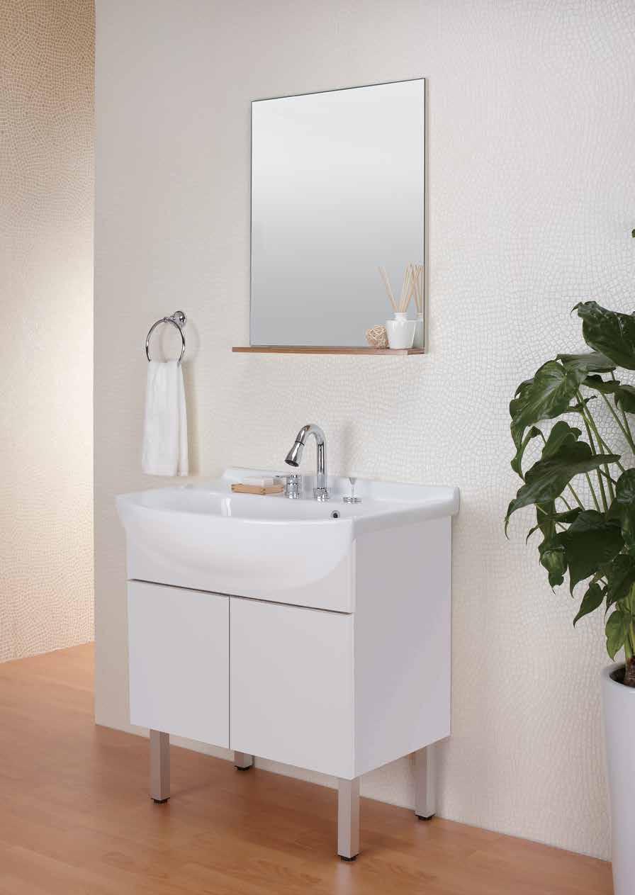YOSEMITE YOSEMITE 800MM Skus Description Size (L x W x Hmm) Crystal White BC1005-101WH Bathroom Cabinet Set (Single-hole) 800 x 570 x 650mm