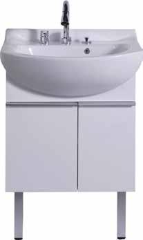 650MM Skus Description Size (L x W x Hmm) Crystal White BC1005-102WH Bathroom Cabinet Set (Single-hole) 650 x 570 x 650mm BC1005-802WH Bathroom