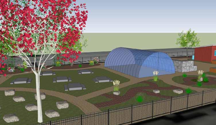 Conceptual Design Details GREENHOUSE In the short term, a small-unheated hoop house is recommended for starting crops and season extension.