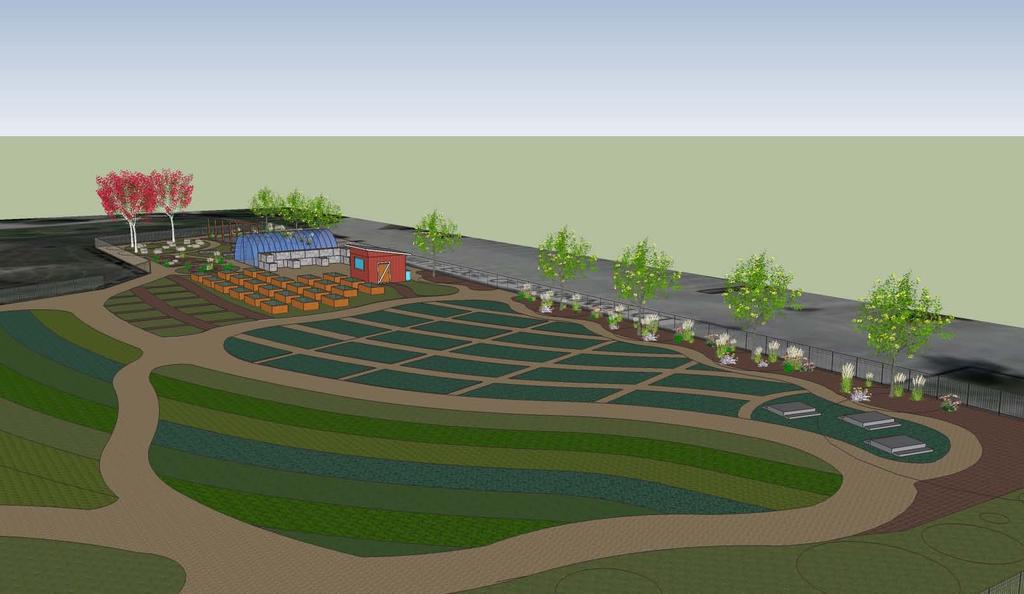 The Community Farm space will be a natural, beautiful, space designed to create an atmosphere for learning and growing.
